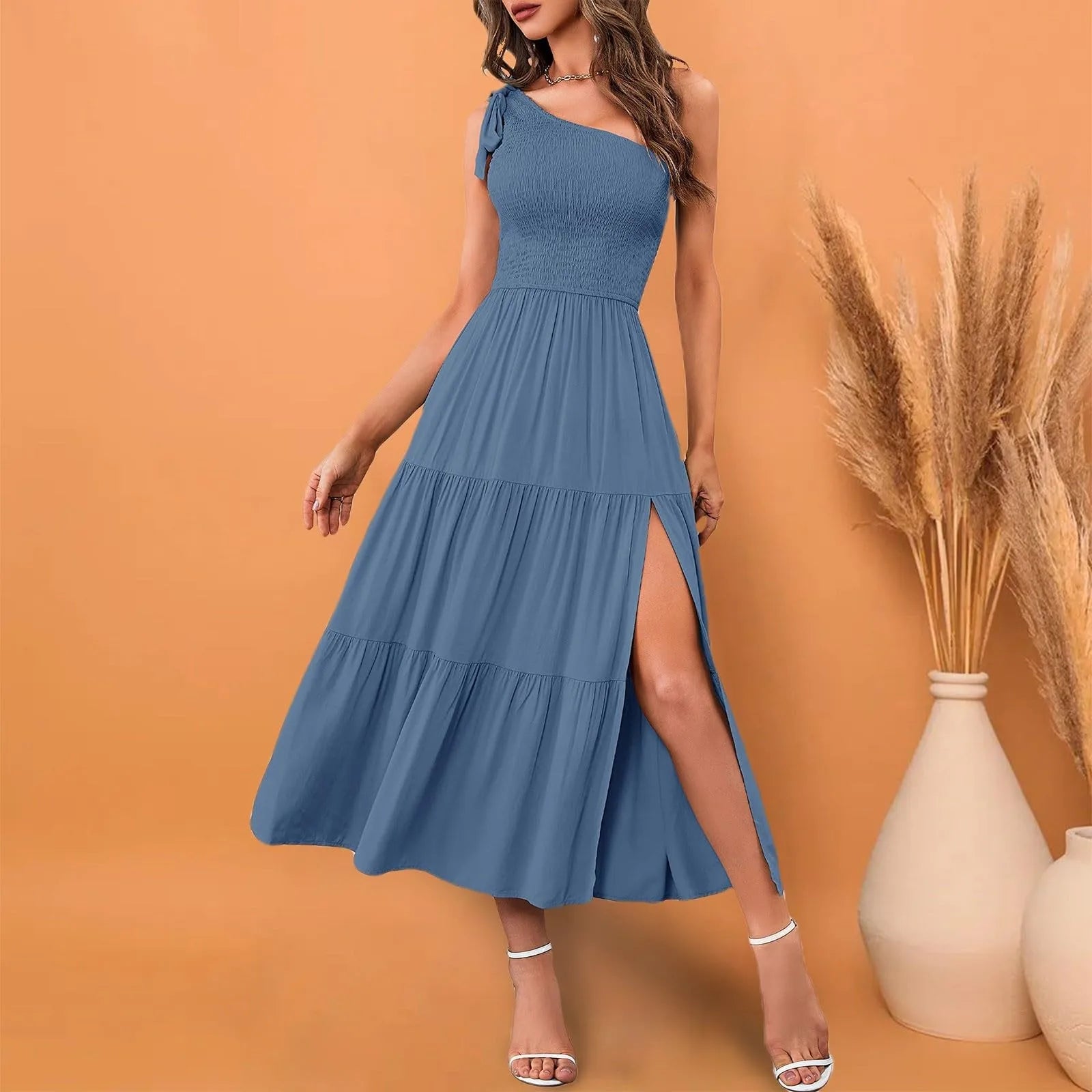 VESTIDO MUSE — Midi with slit